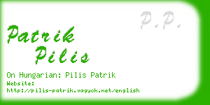 patrik pilis business card